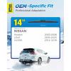image5 PLUS 12 Inch Rear Wiper Blade Replacement for Nissan 20082024 Rogue20132020 Pathfinder20182024 Kicks20112017 Juke Rear Wiper Premium AllSeasons Stable Back Windshield Wiper Blade 12quot12J1Rear