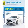 image5 PLUS 12 Inch Rear Wiper Blade Replacement for Nissan 20082024 Rogue20132020 Pathfinder20182024 Kicks20112017 Juke Rear Wiper Premium AllSeasons Stable Back Windshield Wiper Blade 12quot12J7Versa 20132019