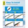 image5 PLUS 12 Inch Rear Wiper Blade Replacement for Nissan 20082024 Rogue20132020 Pathfinder20182024 Kicks20112017 Juke Rear Wiper Premium AllSeasons Stable Back Windshield Wiper Blade 12quot12J1Rear