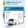 image5 PLUS 12 Inch Rear Wiper Blade Replacement for Nissan 20082024 Rogue20132020 Pathfinder20182024 Kicks20112017 Juke Rear Wiper Premium AllSeasons Stable Back Windshield Wiper Blade 12quot12J1Rear