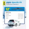 image5 PLUS 12 Inch Rear Wiper Blade Replacement for Nissan 20082024 Rogue20132020 Pathfinder20182024 Kicks20112017 Juke Rear Wiper Premium AllSeasons Stable Back Windshield Wiper Blade 12quot12J1Rear