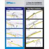 imageWipers Replacement for Ford Escape 20132019 Windshield Wiper Blades28quot28quot Windshield Wipers with 11quot Rear Wiper Blade  Factory Fit ampamp AllSeason OEM Quality Pack of 3
