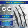 image:image5 PLUS Silicone Windshield Wipers Replacement for 20132017 HYUNDAI Elantra GT 20152018 KIA Forte5 Wiper BladesSet of 3Automotive Replacement Windshield Wiper Blades For My Car281413261611KPHOOK