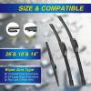 image:image5 PLUS Silicone Windshield Wipers Replacement for 20132017 HYUNDAI Elantra GT 20152018 KIA Forte5 Wiper BladesSet of 3Automotive Replacement Windshield Wiper Blades For My Car281413261814APHOOK