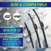 image:image5 PLUS Silicone Windshield Wipers Replacement for 20132017 HYUNDAI Elantra GT 20152018 KIA Forte5 Wiper BladesSet of 3Automotive Replacement Windshield Wiper Blades For My Car281413262112BPHOOK