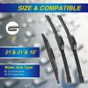 image:image5 PLUS Silicone Windshield Wipers Replacement for 20132017 HYUNDAI Elantra GT 20152018 KIA Forte5 Wiper BladesSet of 3Automotive Replacement Windshield Wiper Blades For My Car281413212110HOOK