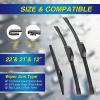 image:image5 PLUS Silicone Windshield Wipers Replacement for 20132017 HYUNDAI Elantra GT 20152018 KIA Forte5 Wiper BladesSet of 3Automotive Replacement Windshield Wiper Blades For My Car281413222112APHOOK