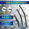 image:image5 PLUS Silicone Windshield Wipers Replacement for 20132017 HYUNDAI Elantra GT 20152018 KIA Forte5 Wiper BladesSet of 3Automotive Replacement Windshield Wiper Blades For My Car281413261910JPPTB