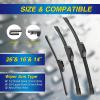 image:image5 PLUS Silicone Windshield Wipers Replacement for 20132017 HYUNDAI Elantra GT 20152018 KIA Forte5 Wiper BladesSet of 3Automotive Replacement Windshield Wiper Blades For My Car2814132616RB300HOOK