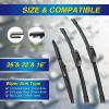 image:image5 PLUS Silicone Windshield Wipers Replacement for 20132017 HYUNDAI Elantra GT 20152018 KIA Forte5 Wiper BladesSet of 3Automotive Replacement Windshield Wiper Blades For My Car281413262216APHOOK