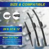 image:image5 PLUS Silicone Windshield Wipers Replacement for 20132017 HYUNDAI Elantra GT 20152018 KIA Forte5 Wiper BladesSet of 3Automotive Replacement Windshield Wiper Blades For My Car281413262212APHOOK