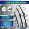 image:image5 PLUS Silicone Windshield Wipers Replacement for 20132017 HYUNDAI Elantra GT 20152018 KIA Forte5 Wiper BladesSet of 3Automotive Replacement Windshield Wiper Blades For My Car281413261916APHOOK