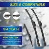 image:image5 PLUS Silicone Windshield Wipers Replacement for 20132017 HYUNDAI Elantra GT 20152018 KIA Forte5 Wiper BladesSet of 3Automotive Replacement Windshield Wiper Blades For My Car281413161612BPHOOK