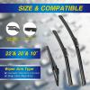 image:image5 PLUS Silicone Windshield Wipers Replacement for 20132017 HYUNDAI Elantra GT 20152018 KIA Forte5 Wiper BladesSet of 3Automotive Replacement Windshield Wiper Blades For My Car281413222010JPPTB
