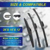 image:image5 PLUS Silicone Windshield Wipers Replacement for 20132017 HYUNDAI Elantra GT 20152018 KIA Forte5 Wiper BladesSet of 3Automotive Replacement Windshield Wiper Blades For My Car281413261612KPHOOK