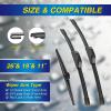 image:image5 PLUS Silicone Windshield Wipers Replacement for 20132017 HYUNDAI Elantra GT 20152018 KIA Forte5 Wiper BladesSet of 3Automotive Replacement Windshield Wiper Blades For My Car281413261911APHOOK