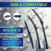 image:image5 PLUS Silicone Windshield Wipers Replacement for 20132017 HYUNDAI Elantra GT 20152018 KIA Forte5 Wiper BladesSet of 3Automotive Replacement Windshield Wiper Blades For My Car281413262016APPTB