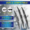 image:image5 PLUS Silicone Windshield Wipers Replacement for 20132017 HYUNDAI Elantra GT 20152018 KIA Forte5 Wiper BladesSet of 3Automotive Replacement Windshield Wiper Blades For My Car281413212110HOOK