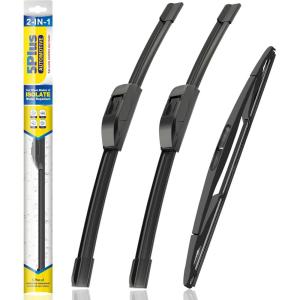 image:image5 PLUS Silicone Windshield Wipers Replacement for 20132017 HYUNDAI Elantra GT 20152018 KIA Forte5 Wiper BladesSet of 3Automotive Replacement Windshield Wiper Blades For My Car281413151512EPHOOK