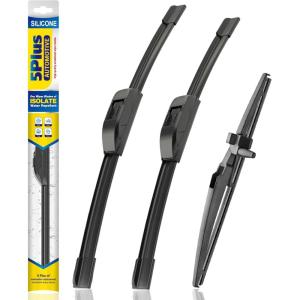 image:image5 PLUS Silicone Windshield Wipers Replacement for 20132017 HYUNDAI Elantra GT 20152018 KIA Forte5 Wiper BladesSet of 3Automotive Replacement Windshield Wiper Blades For My Car281413242012LPHOOK