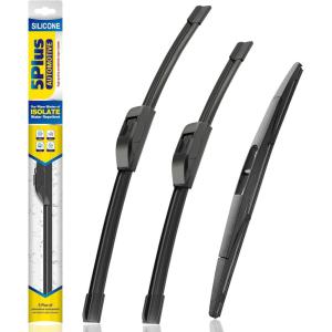 image:image5 PLUS Silicone Windshield Wipers Replacement for 20132017 HYUNDAI Elantra GT 20152018 KIA Forte5 Wiper BladesSet of 3Automotive Replacement Windshield Wiper Blades For My Car281413241812BPHOOK1