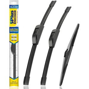 image:image5 PLUS Silicone Windshield Wipers Replacement for 20132017 HYUNDAI Elantra GT 20152018 KIA Forte5 Wiper BladesSet of 3Automotive Replacement Windshield Wiper Blades For My Car281413241612KPHOOK