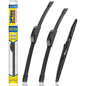 image:image5 PLUS Silicone Windshield Wipers Replacement for 20132017 HYUNDAI Elantra GT 20152018 KIA Forte5 Wiper BladesSet of 3Automotive Replacement Windshield Wiper Blades For My Car281413262216APHOOK