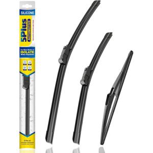 image:image5 PLUS Silicone Windshield Wipers Replacement for 20132017 HYUNDAI Elantra GT 20152018 KIA Forte5 Wiper BladesSet of 3Automotive Replacement Windshield Wiper Blades For My Car281413261912JPPTB