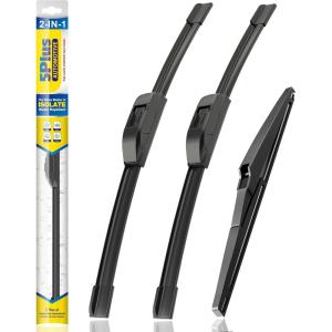 image:image5 PLUS Silicone Windshield Wipers Replacement for 20132017 HYUNDAI Elantra GT 20152018 KIA Forte5 Wiper BladesSet of 3Automotive Replacement Windshield Wiper Blades For My Car281413222112APHOOK