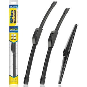 image:image5 PLUS Silicone Windshield Wipers Replacement for 20132017 HYUNDAI Elantra GT 20152018 KIA Forte5 Wiper BladesSet of 3Automotive Replacement Windshield Wiper Blades For My Car281413262212APHOOK