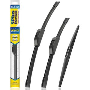 image:image5 PLUS Silicone Windshield Wipers Replacement for 20132017 HYUNDAI Elantra GT 20152018 KIA Forte5 Wiper BladesSet of 3Automotive Replacement Windshield Wiper Blades For My Car281413281414BPHOOK