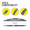 image:imageWindshield Wipers Replacement for Jeep wrangler JK 20082018Jeep wrangler 20072017 Premium All Weather Front amp Rear Wiper Blades 151513OEM Original Factory QualitySet of 3262016HOOK