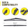 image:imageWindshield Wipers Replacement for Jeep wrangler JK 20082018Jeep wrangler 20072017 Premium All Weather Front amp Rear Wiper Blades 151513OEM Original Factory QualitySet of 3261611A