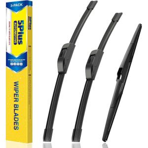 image:imageWindshield Wipers Replacement for Jeep wrangler JK 20082018Jeep wrangler 20072017 Premium All Weather Front amp Rear Wiper Blades 151513OEM Original Factory QualitySet of 3262014