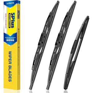 image:imageWindshield Wipers Replacement for Jeep wrangler JK 20082018Jeep wrangler 20072017 Premium All Weather Front amp Rear Wiper Blades 151513OEM Original Factory QualitySet of 3151513
