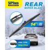 image:image5 PLUS 10 Inch Rear Wiper Blade Fit JU Hook Wiper Arm 1PC PVC PackReplacement for Chevy Trax 20152022 Traverse 20182024GMC Acadia 20172023 Rear Windshield Wiper Mute Original OEM Quality14RB14D