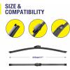image:image5 PLUS 2626 Windshield Wiper Blades Replacement for Ford Fusion 2020 2019 2018 2017 2016 2015 2014 2013 Original Factory Quality Fit for Pinch Tab Front Wipers ArmPack of 2222211