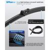 image:image5 PLUS 2626 Windshield Wiper Blades Replacement for Ford Fusion 2020 2019 2018 2017 2016 2015 2014 2013 Original Factory Quality Fit for Pinch Tab Front Wipers ArmPack of 22221TOP LOCK 16MM