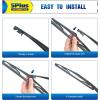 image:image5 PLUS 2626 Windshield Wiper Blades Replacement for Ford Fusion 2020 2019 2018 2017 2016 2015 2014 2013 Original Factory Quality Fit for Pinch Tab Front Wipers ArmPack of 21212MP