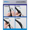image:image5 PLUS 2626 Windshield Wiper Blades Replacement for Ford Fusion 2020 2019 2018 2017 2016 2015 2014 2013 Original Factory Quality Fit for Pinch Tab Front Wipers ArmPack of 22219HOOK
