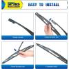 image:image5 PLUS 2626 Windshield Wiper Blades Replacement for Ford Fusion 2020 2019 2018 2017 2016 2015 2014 2013 Original Factory Quality Fit for Pinch Tab Front Wipers ArmPack of 21414DP