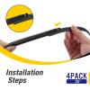 image:image5 PLUS 2626 Windshield Wiper Blades Replacement for Ford Fusion 2020 2019 2018 2017 2016 2015 2014 2013 Original Factory Quality Fit for Pinch Tab Front Wipers ArmPack of 2Refill26 Inchx4 Pcs