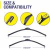 image:image5 PLUS 2626 Windshield Wiper Blades Replacement for Ford Fusion 2020 2019 2018 2017 2016 2015 2014 2013 Original Factory Quality Fit for Pinch Tab Front Wipers ArmPack of 22419HOOK