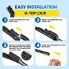 image:image5 PLUS 22 and 22 Inch Front Wiper Blades 2Pack Size Pair Options  Windshield Wiper Size Pairs MultiAdapter Design Smooth Wiping AllWeather Performance Easy Install2522