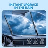 image:image5 PLUS 22 and 22 Inch Front Wiper Blades 2Pack Size Pair Options  Windshield Wiper Size Pairs MultiAdapter Design Smooth Wiping AllWeather Performance Easy Install2219