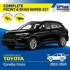 image:image5 PLUS CustomFit Wipers fits Toyota Highlander 20202026 Windshield Wipers  261810 Front Rear Wipers SetOEM Original Equipment ReplacementAllSeasonsStreakFree WipingQuiet Clear Visibilityfits Corolla Cross 20222024DPR