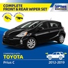 image:image5 PLUS CustomFit Wipers fits Toyota Highlander 20202026 Windshield Wipers  261810 Front Rear Wipers SetOEM Original Equipment ReplacementAllSeasonsStreakFree WipingQuiet Clear Visibilityfits Prius C 20122019DPR