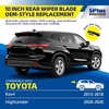 image:image5 PLUS CustomFit Wipers fits Toyota Highlander 20202026 Windshield Wipers  261810 Front Rear Wipers SetOEM Original Equipment ReplacementAllSeasonsStreakFree WipingQuiet Clear Visibility1010ARear Wiper Blade