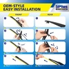 image:image5 PLUS CustomFit Wipers fits Toyota Highlander 20202026 Windshield Wipers  261810 Front Rear Wipers SetOEM Original Equipment ReplacementAllSeasonsStreakFree WipingQuiet Clear Visibilityfits Sienna 20112020DPR
