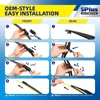 image:image5 PLUS CustomFit Wipers fits Toyota Highlander 20202026 Windshield Wipers  261810 Front Rear Wipers SetOEM Original Equipment ReplacementAllSeasonsStreakFree WipingQuiet Clear Visibilityfits Prius 20162022DPR
